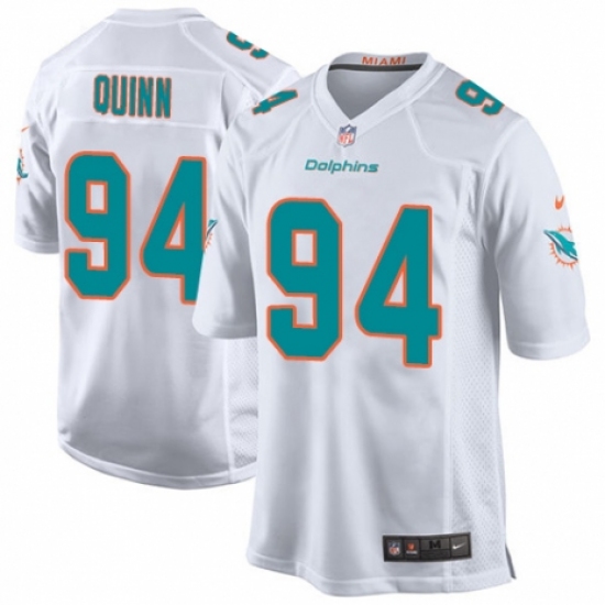 Men's Nike Miami Dolphins #94 Robert Quinn Game White NFL Jersey - Ujersey