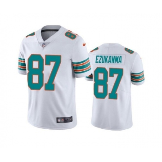 Men's Miami Dolphins #87 Erik Ezukanma White Color Rush Limited Stitched Football Jersey - Ujersey