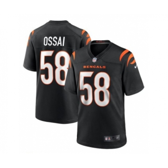 Men's Nike Cincinnati Bengals #58 Joseph Ossai Black Football Stitched Game Jersey - Ujersey