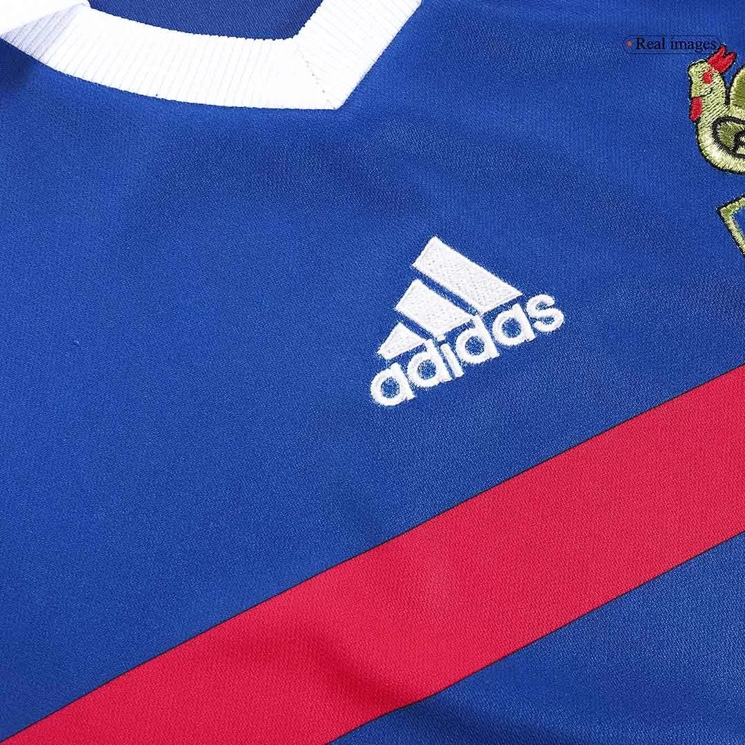 France Retro Soccer Jersey Home Custom Shirt 1998 - ujerseystore