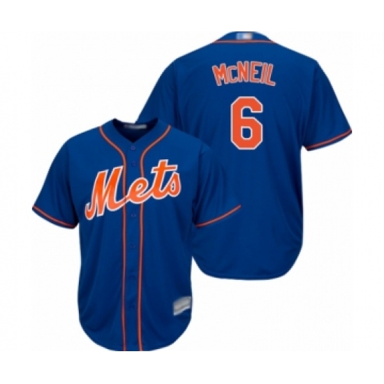 Youth New York Mets #6 Jeff McNeil Authentic Royal Blue Alternate Home Cool Base Baseball Jersey - Ujersey