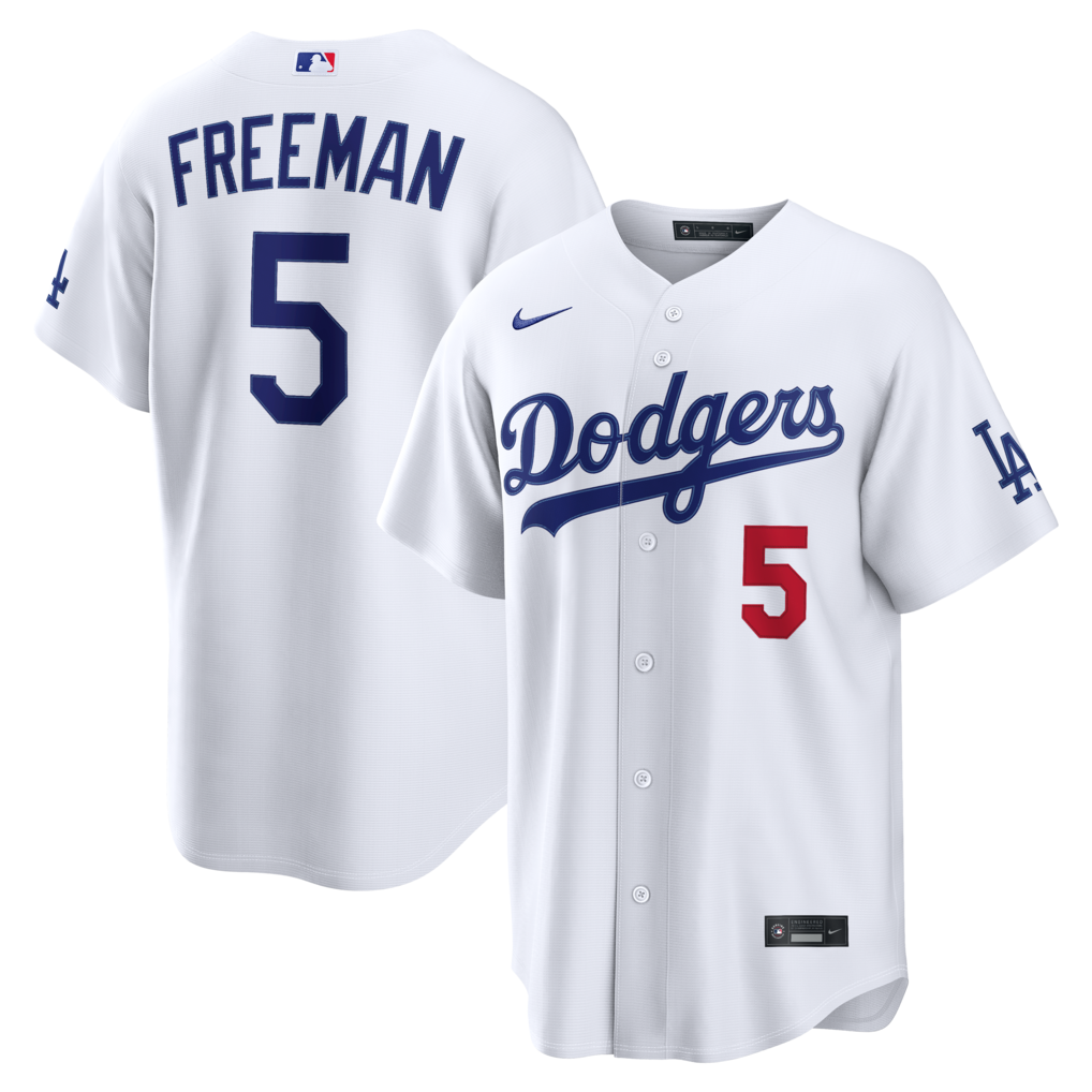 Men's Los Angeles Dodgers Freddie Freeman Nike White Home Stadium Jersey - U-jersey
