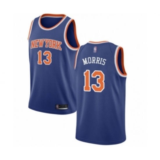 Youth New York Knicks #13 Marcus Morris Swingman Royal Blue Basketball Jersey - Icon Edition - Ujersey