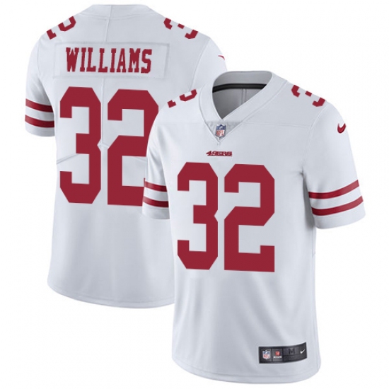 Youth Nike San Francisco 49ers #32 Joe Williams White Vapor Untouchable Limited Player NFL Jersey - Ujersey