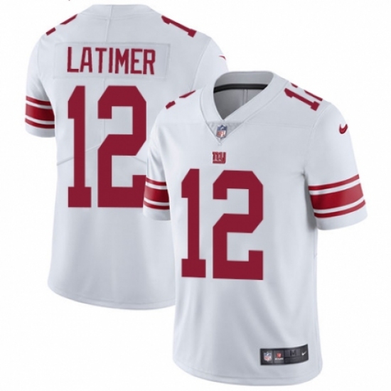 Men's Nike New York Giants #12 Cody Latimer White Vapor Untouchable Limited Player NFL Jersey - Ujersey