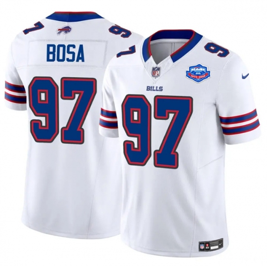 Men's Buffalo Bills #97 Joey Bosa White 2025 F.U.S.E. With Farewell Vapor Untouchable Limited Football Stitched Jersey - Ujersey