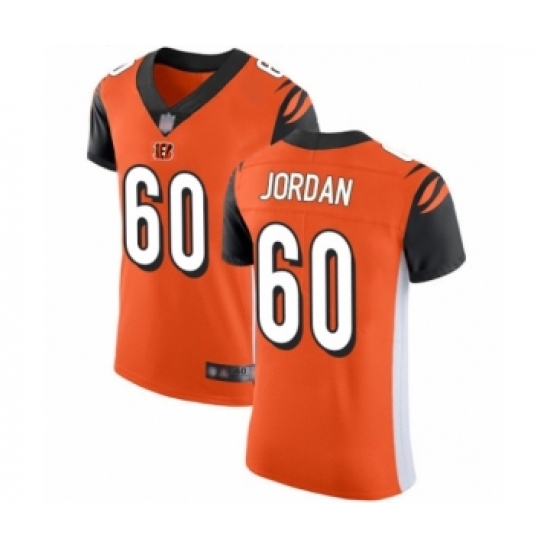 Men's Cincinnati Bengals #60 Michael Jordan Orange Alternate Vapor Untouchable Elite Player Football Jersey - Ujersey