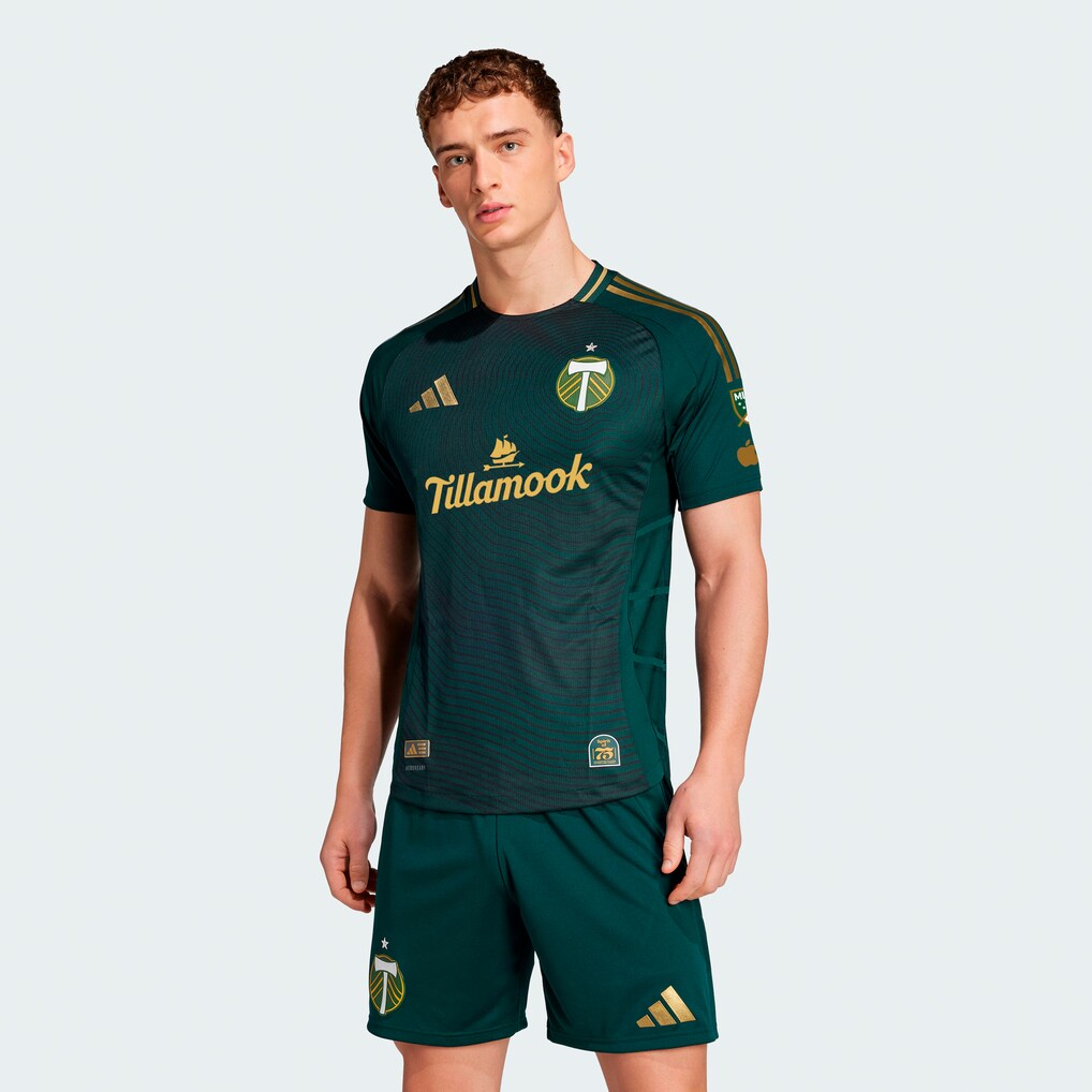 Men's Portland Timbers adidas Green 2025 Forever Green & Gold Authentic Jersey - Ujersey