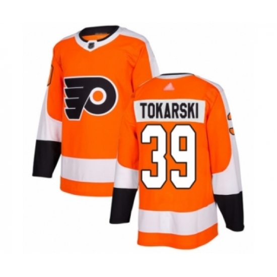 Men's Philadelphia Flyers #39 Nate Prosser Authentic Orange Home Hockey Jersey - Ujersey