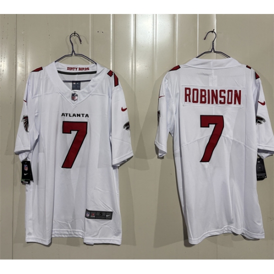 Men's Atlanta Falcons #7 Bijan Robinson White 2026 New Vapor Untouchable Limited Football Stitched Jersey