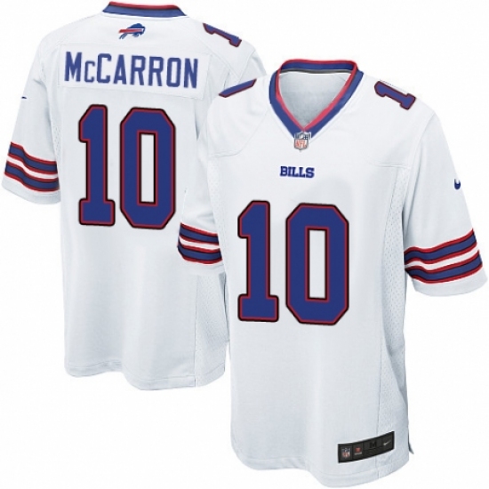 Men's Nike Buffalo Bills #10 AJ McCarron Game White NFL Jersey - Ujersey