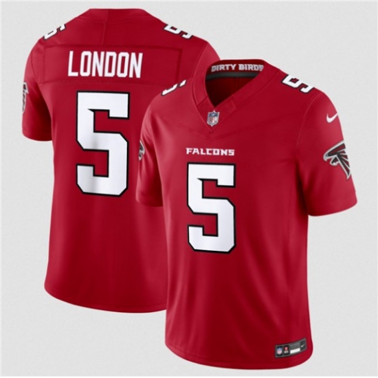 Men's Atlanta Falcons #5 Drake London Red 2026 New F.U.S.E. Vapor Untouchable Limited Football Stitched Jersey - Ujersey
