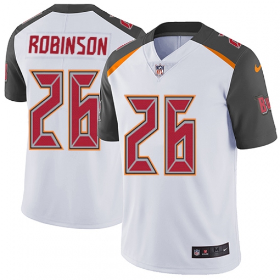Youth Nike Tampa Bay Buccaneers #26 Josh Robinson White Vapor Untouchable Limited Player NFL Jersey - Ujersey