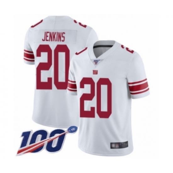 Men's New York Giants #20 Janoris Jenkins White Vapor Untouchable Limited Player 100th Season Football Jersey - Ujersey