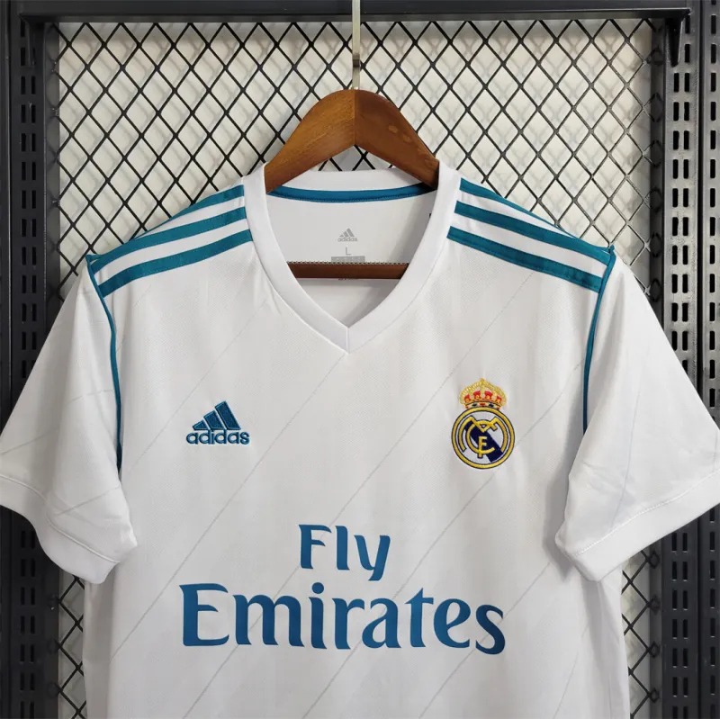 Real Madrid Retro Jersey Home Custom Soccer Shirt 2017/18 - ujerseystore