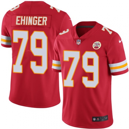 Youth Nike Kansas City Chiefs #79 Parker Ehinger Red Team Color Vapor Untouchable Limited Player NFL Jersey - Ujersey