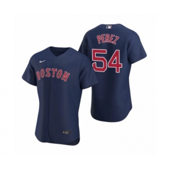 Men's Boston Red Sox #54 Martin Perez Nike Navy Authentic 2020 Alternate Jersey - Ujersey