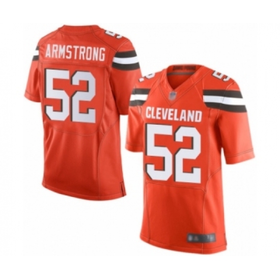 Men's Cleveland Browns #52 Ray-Ray Armstrong Elite Orange Alternate Football Jersey - Ujersey