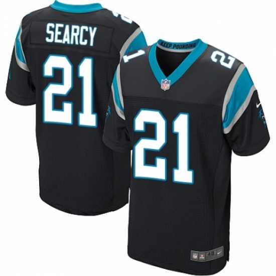 Men's Nike Carolina Panthers #21 Da'Norris Searcy Elite Black Team Color NFL Jersey - Ujersey