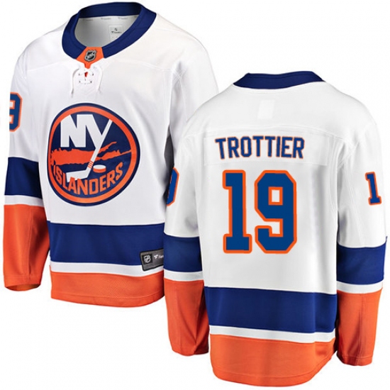 Youth New York Islanders #19 Bryan Trottier Fanatics Branded White Away Breakaway NHL Jersey - Ujersey