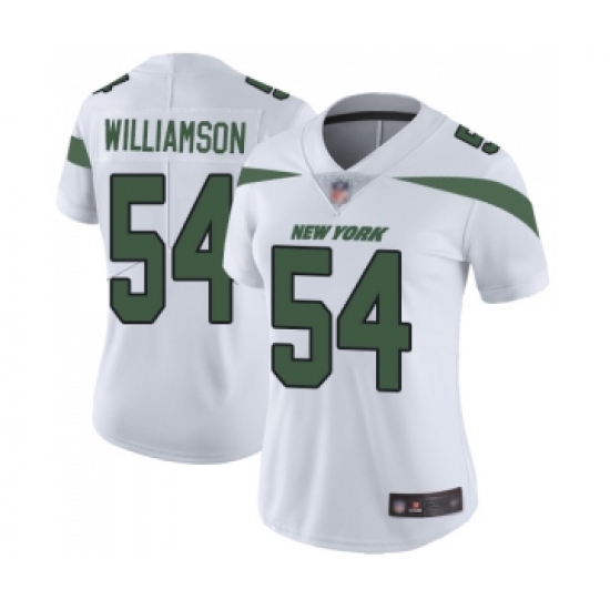 Women's New York Jets #54 Avery Williamson White Vapor Untouchable Limited Player Football Jersey - Ujersey