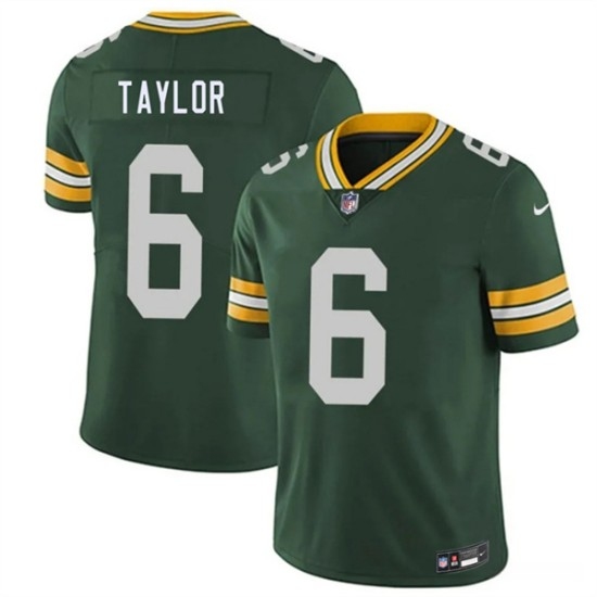 Men's Green Bay Packers #6 Tyrod Taylor Green 2026 Vapor Untouchable Limited Football Stitched Jersey - Ujersey