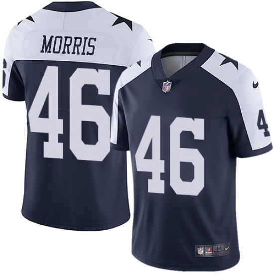 Youth Nike Dallas Cowboys #46 Alfred Morris Navy Blue Throwback Alternate Vapor Untouchable Limited Player NFL Jersey - Ujersey