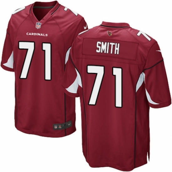 Men's Nike Arizona Cardinals #71 Andre Smith Game Red Team Color NFL Jersey - Ujersey