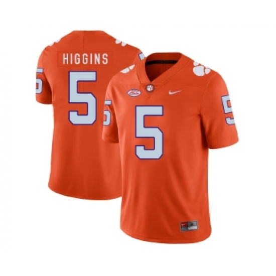 Clemson Tigers 5 Tee Higgins Orange Nike College Football Jersey - Ujersey