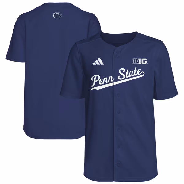 Youth adidas Navy Penn State Nittany Lions Baseball Jersey