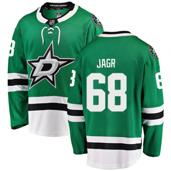 Men's Dallas Stars #68 Jaromir Jagr Fanatics Branded Green Home Breakaway NHL Jersey - Ujersey