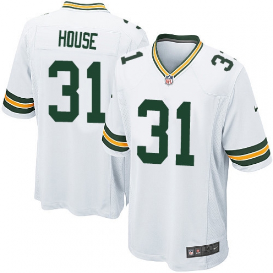 Men's Nike Green Bay Packers #31 Davon House Game White NFL Jersey - Ujersey