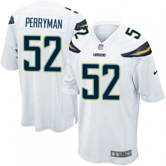 Men's Nike Los Angeles Chargers #52 Denzel Perryman Game White NFL Jersey - Ujersey