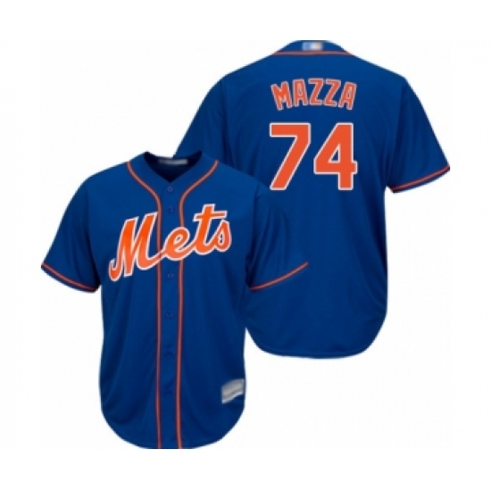 Youth New York Mets #74 Chris Mazza Authentic Royal Blue Alternate Home Cool Base Baseball Player Jersey - Ujersey