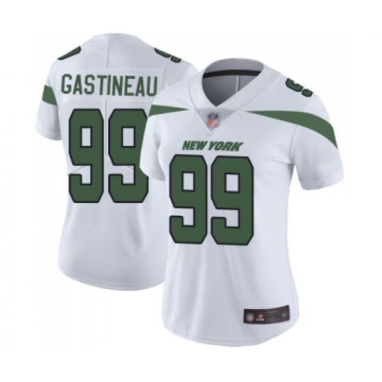 Women's New York Jets #99 Mark Gastineau White Vapor Untouchable Limited Player Football Jersey - Ujersey