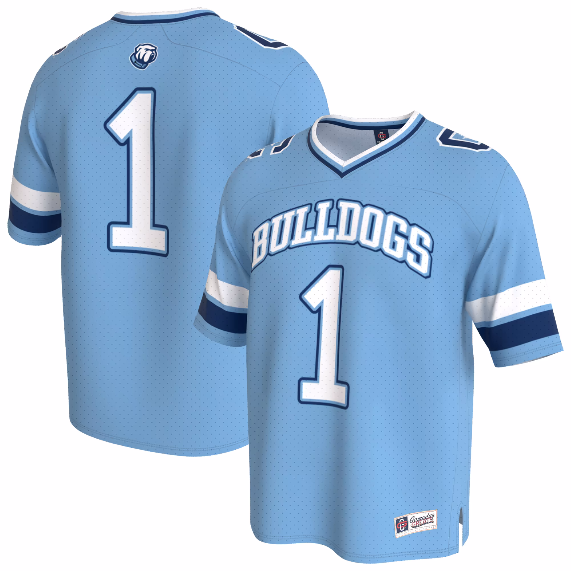 Youth GameDay Greats Light Blue Citadel Bulldogs Lightweight Collegiate Football Fashion Jersey