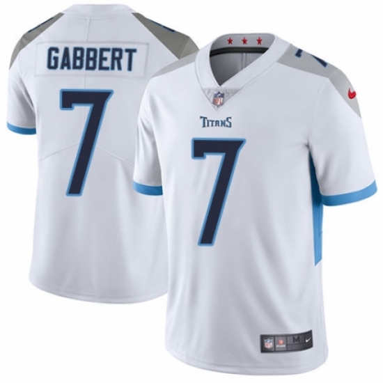 Youth Nike Tennessee Titans #7 Blaine Gabbert White Vapor Untouchable Limited Player NFL Jersey - Ujersey