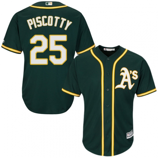 Youth Majestic Oakland Athletics #25 Stephen Piscotty Replica Green Alternate 1 Cool Base MLB Jersey - Ujersey
