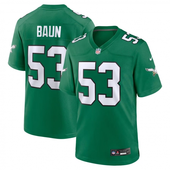 Men's Philadelphia Eagles #53 Zack Baun Kelly Green Vapor Limited Jersey - Ujersey