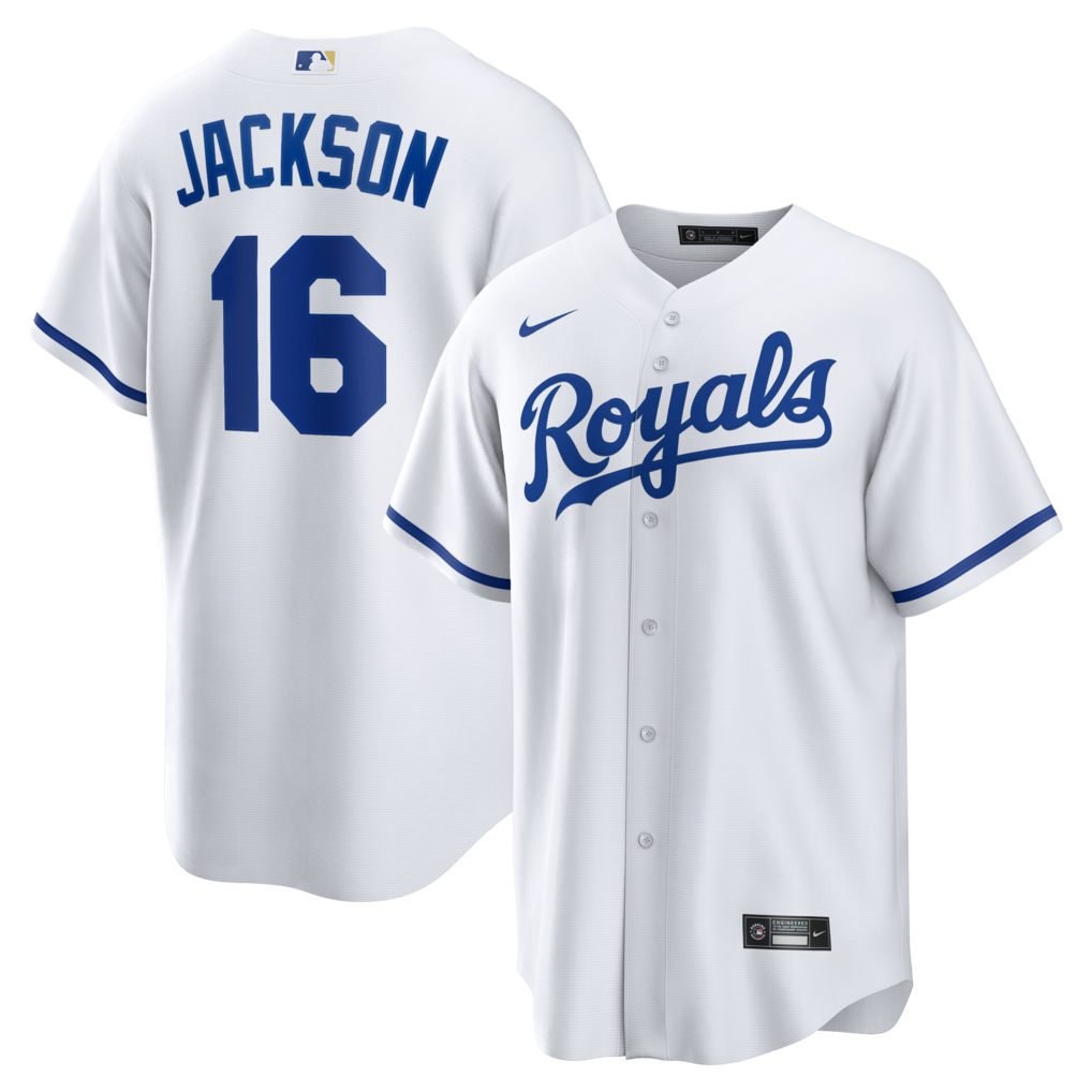 Men's Kansas City Royals Bo Jackson Nike White Home Retired Player Replica Jersey - Ujersey