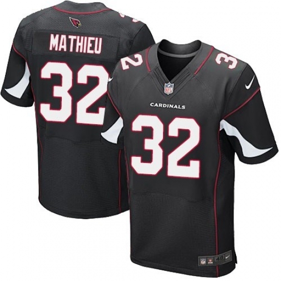 Men's Nike Arizona Cardinals #32 Tyrann Mathieu Elite Black Alternate NFL Jersey - Ujersey