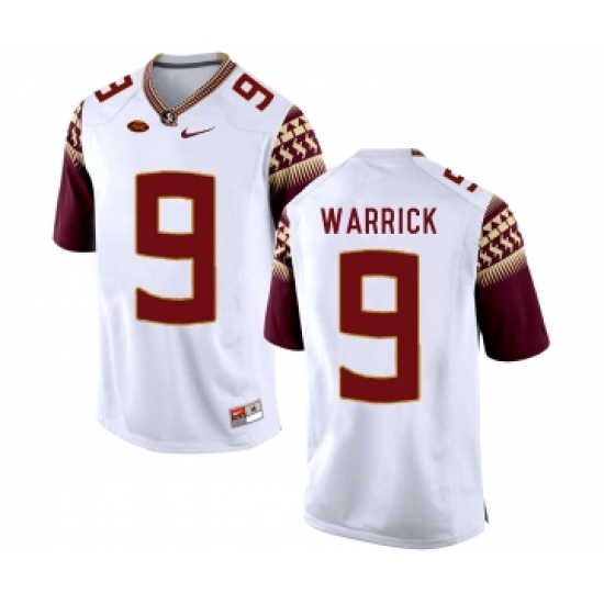 Florida State Seminoles 9 Peter Warrick White College Football Jersey - Ujersey