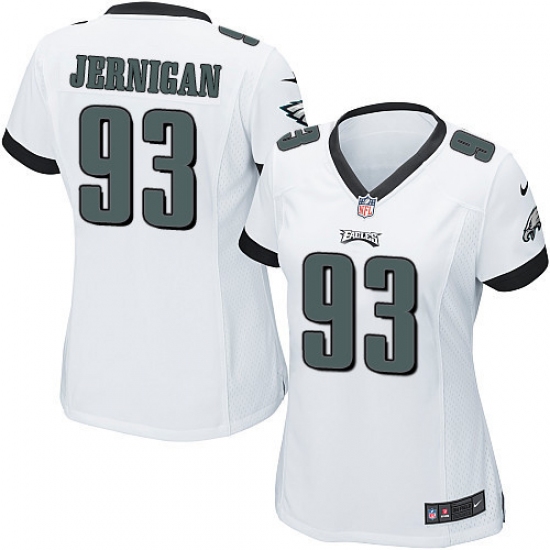Women's Nike Philadelphia Eagles #93 Timmy Jernigan Game White NFL Jersey - Ujersey