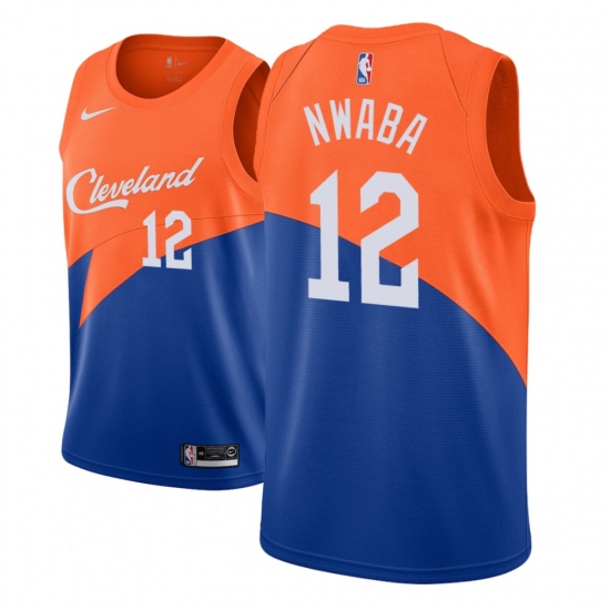 Men NBA 2018-19 Cleveland Cavaliers #12 David Nwaba City Edition Blue Jersey - Ujersey