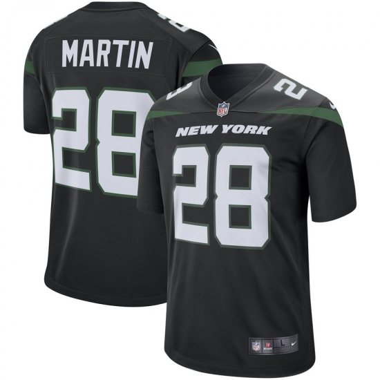 Men's New York Jets #28 Curtis Martin Nike Retired Player Game Jersey - Black - Ujersey