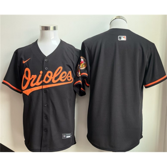 Men's Baltimore Orioles Blank Black 2025 Alternate Limited Stitched Baseball Jersey - Ujersey