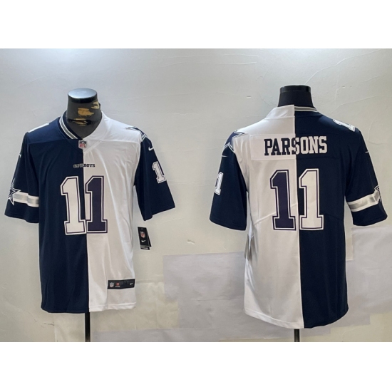 Men's Dallas Cowboys #11 Cedrick Wilson White Navy Vapor Limited Stitched Jersey - Ujersey