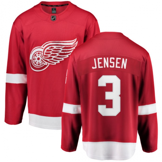 Youth Detroit Red Wings #3 Nick Jensen Fanatics Branded Red Home Breakaway NHL Jersey - Ujersey