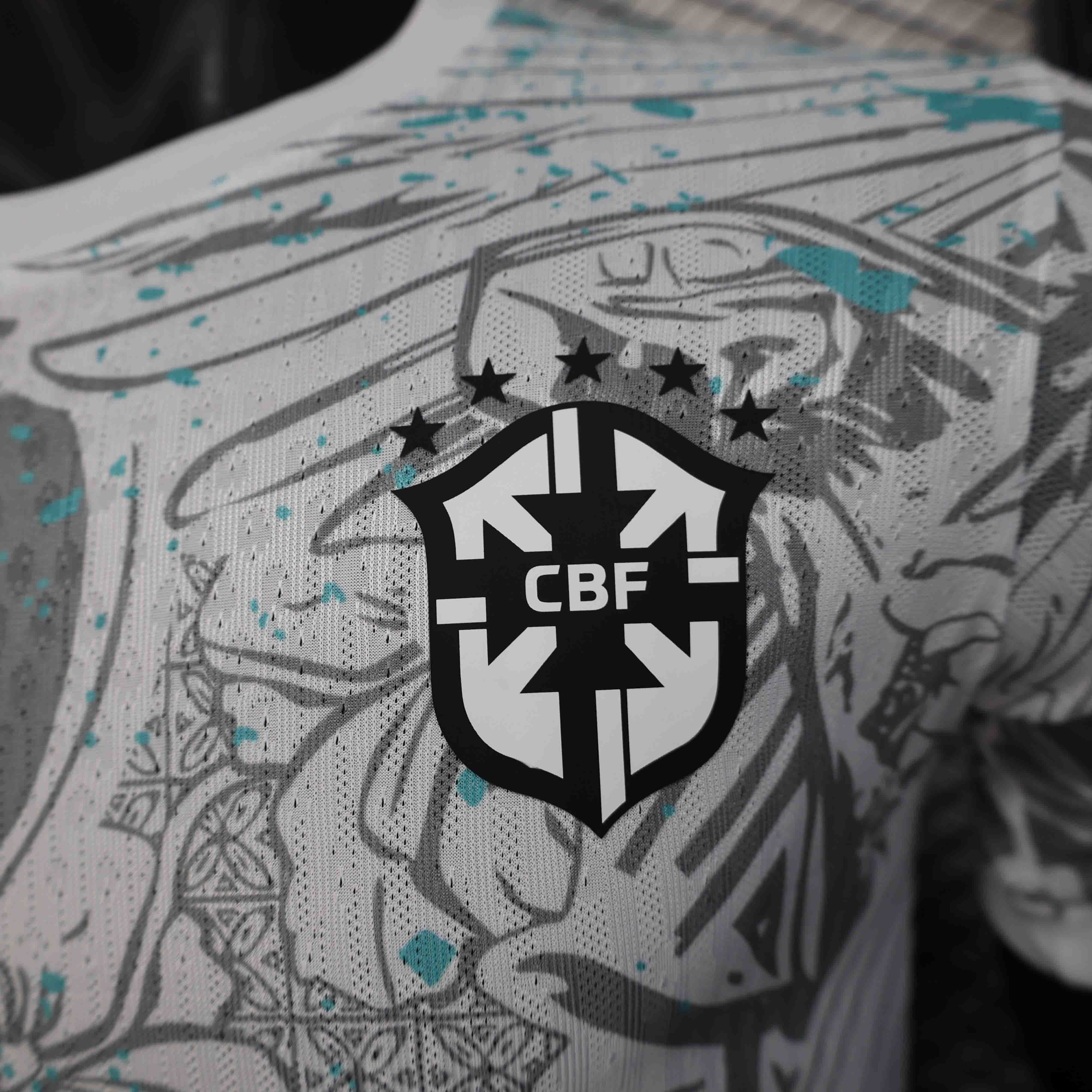 Brazil Soccer Jersey Blue Parrot Special Edition Shirt 2025 - U-jersey