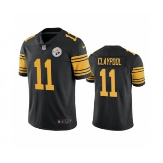 Pittsburgh Steelers #11 Chase Claypool Black Color Rush Limited Jersey - Ujersey